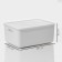 Storage container with lid LADOM "E LEC", 36 × 26 × 16 cm, white color