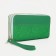 Women's wallet on lightning, green color
