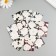 Cardboard "Golden Flowers" set 10 pcs (5 species) 4x6 cm