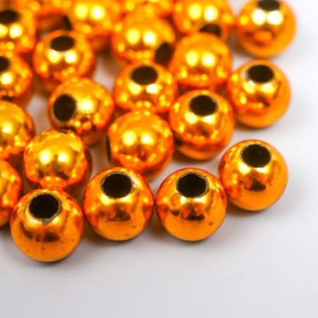 Beads for creativity plastic "gold" set of 20 g 1x1 cm-1