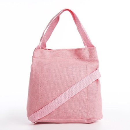 Youth bag on the button, pink color-2