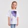 T -shirt Children's Minaku Colors, white/purple color, height 122