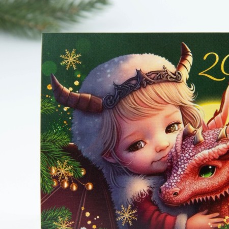 The desktop calendar "Child with the Dragon", 20.8 x 9.6 cm-2