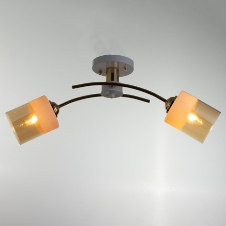 Jina chandelier 2XE27 40W white-gold 65x25x25 cm Bayerlux-1