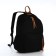 Young backpack from textiles on lightning, 4 pockets, black color