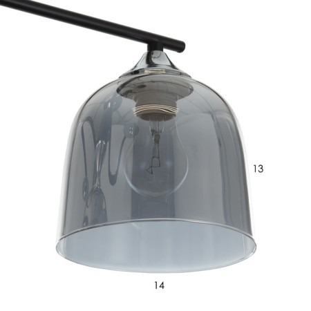 Hayam chandelier 3HE27 40W Black 60x30x35 cm Bayerlux-6