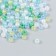 Glass beads 6/0 "green-blue melange" 10 g