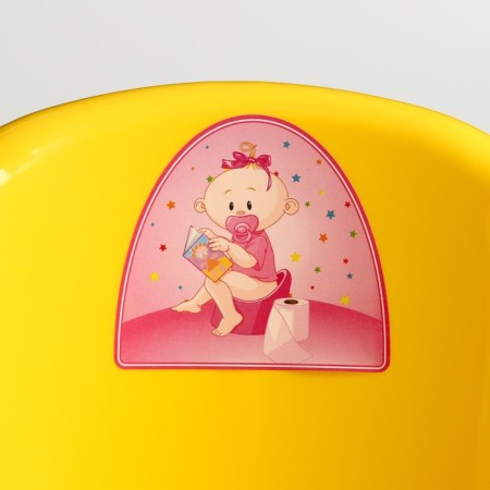 Pot children's anti -slip "comfort" with a lid, a removable bowl, yellow color-7