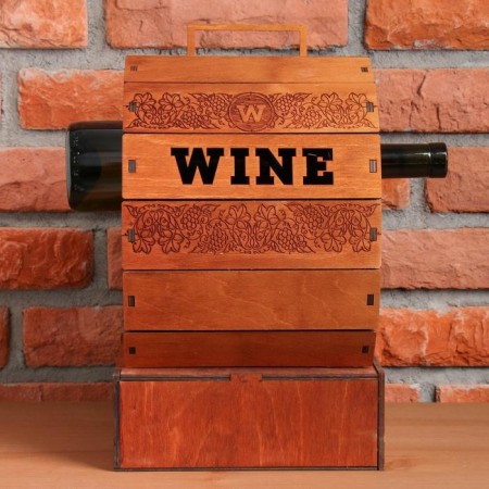 Wine mini-bar "Barrel", 27 x 29 x 22 cm.-5