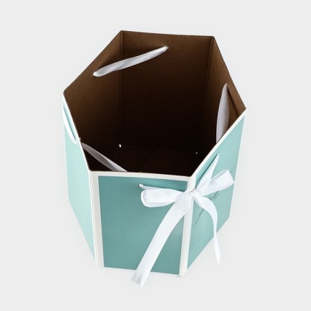 Box folding hexagon Pressent, 17 x 14.8 x 19.5 cm-2