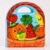 Book - a toy for the bath "Vegetables and fruits", species mix, crush me