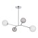 Suspended EVOLUCE lamp. Sle1107-103-04. MALTE. 4x5 watts, G9, 4000k, 65x38x54 cm, chromium color