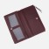 Women's wallet on the button, burgundy color