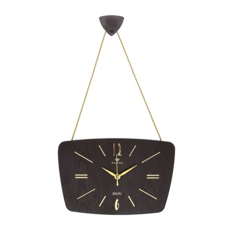 Watch Wall Interior "Retro", silent, 27 x 18 cm, gold, aa-1