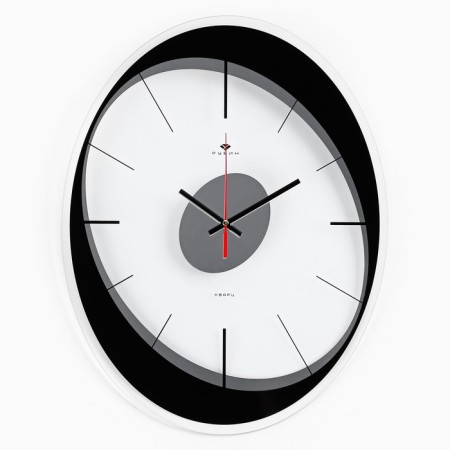 Watching clock, interior "Ellips", silent, 35 x 46 cm