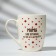 Mother's Day. Gift set "Mom, like buttons": a mug of 310 ml, a spoon