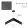 LED LED GEOMETRIA DELTA 30W 4000K 2900LM IP40 60x60x8 black