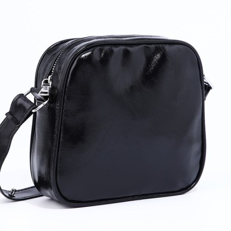 Bag Cross-Bodi with a zipper, black color-3