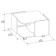 Journal table "Flex 16", 600 × 600 × 400 mm, the color of the oak shavinigan