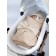 The blanus of Lullaby is quilted, size 93x2x93 cm, beige color