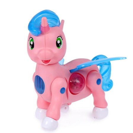Pony "Unicorn", walks, light, sound, works from batteries, mix-5