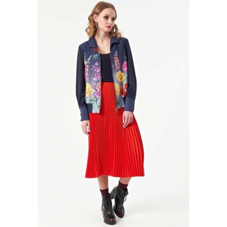 Female jacket, size 42, blue color-5