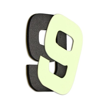 Watching interior watches, 3D "cardo", silent, sticker, large, D-70 cm, luminous-2