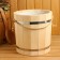 Bucket of linden, 15l, plastic insert, handle-river