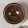 PIALA RISHTAN CIRAMICA "Patterns", 8.5 cm, small cognac, brown