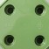 Pot for flowers with the pallet laurel, 2.3 l, d = 17.5 cm, h = 15 cm, green color
