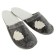 Slips for the bath "Leaflet" Gray, felt