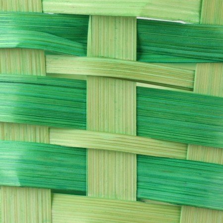 Wicker basket, 20.5 × 9.5 × 33 cm, green, bamboo-5