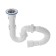 Siphon for washing ORIO S-41019, 1 1/2 "x40 mm, direct-flow, with corrugation 40x40/50 mm
