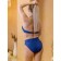 Female bathing suit, size 48, dark blue color