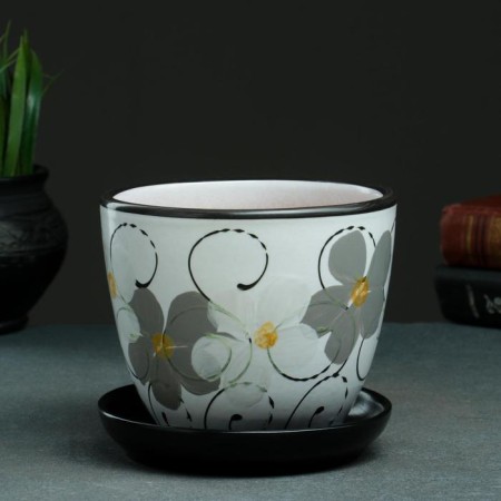 Pot Flower violet daytime 1l with stand-4