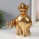 Polystone souvenir "Elephant with an elephant on the back - a pyramid" Gold 19x8.8x18.8 cm