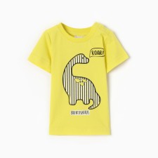 T -shirt for a boy, yellow color, height 92 cm
