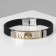Bracelet Unisex "Style" tree, black color with silver-gold, 20.5 cm