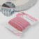 Gum is openwork, 10 mm, 10 ± 1 m, pink color