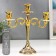 Summary Metal for 3 candles "Medalon" Gold 26x26x9.2 cm