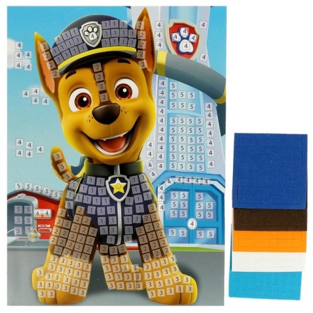 Application "Superhenics. Racer ", soft mosaic, 17 × 23 cm-1