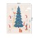 The tablecloth "Dwarfs decorate the Christmas tree", rectangular, Saten, size 120x145 cm