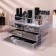 Boxing for storing manicure/cosmetic supplies, 20 sections, 4 drawers, transparent color