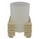 Brick glass, beige color