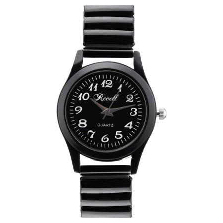 Women's watches, d-2.8 cm, metal strap, black