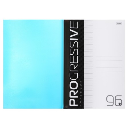 A4 notebook 96 sheets, ruler, "Progressive", plastic cover, block 65g/m2-1