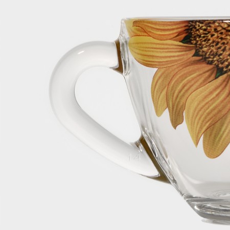 Tea pair of glass "Devil's nature. Sunflower ", 250 ml-5