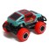 Radio -controlled jeep "graffiti", works on batteries, the color of red