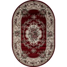 Ковёр овальный Merinos Colizey, размер 150x300 см, цвет red