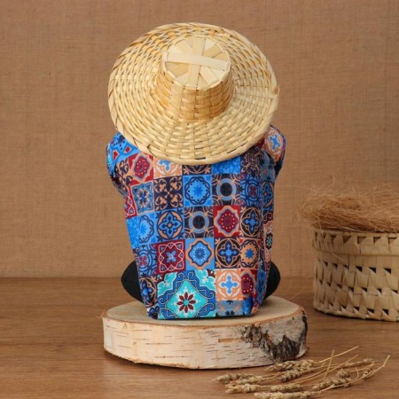 Amulet - brownie "Fyodor with a barrel", h = 33 cm, mix-3